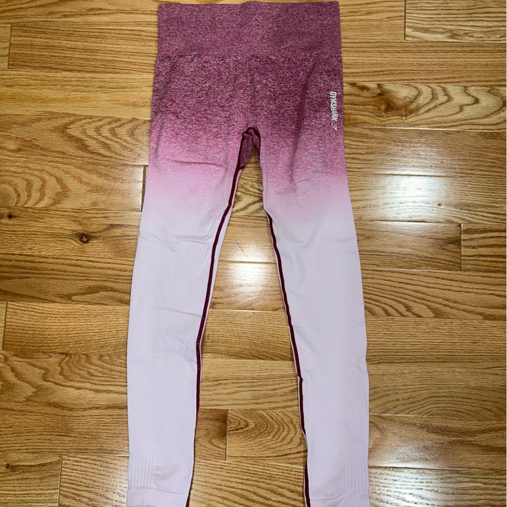 Gymshark Pink Ombre Seamless Leggings